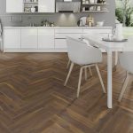Coffee Oak Herringbone flooring for your dining room