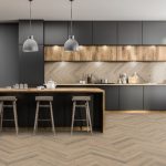 Greige Oak Herringbone flooring for your dining room