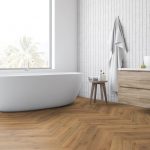 Ranch Oak Herringbone Flooring for your bathroom