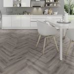 Rustic Grey Oak Herringbone flooring