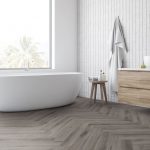 Rustic Grey Oak Herringbone flooring for your bathroom