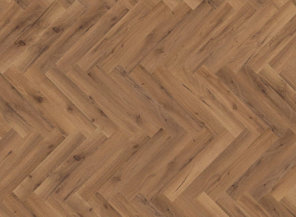 Oak Robust Fumed Herringbone flooring close up