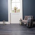 Black with white grain flooring