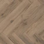 Lignum Core Mocha Oak Herringbone flooring close up