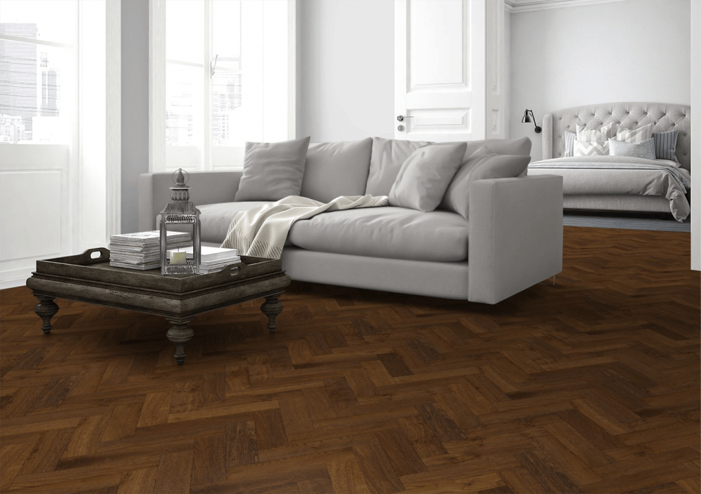 P3-HER-DSO Double Smoked Oak Herringbone flooring Lifestyle 4
