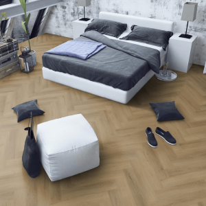 SPC-HER-BO Barley Oak Herringbone flooring Lifestyle