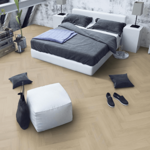 SPC-HER-LO Linen Oak Herringbone flooring