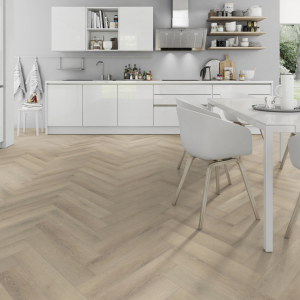 SPC-HER-SSO Seashell Oak Herringbone flooring