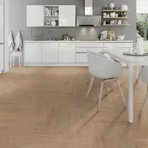 Nero Oak Herringbone - Sample