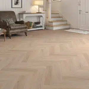 Porthcurno Oak Herringbone - Sample