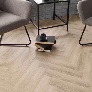 Vegas Oak Herringbone - Sample